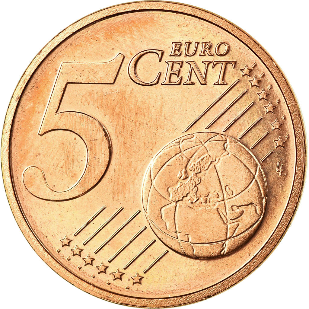 Netherlands, 5 Euro Cent, 2004, AU(55-58), Copper Plated Steel, KM:236