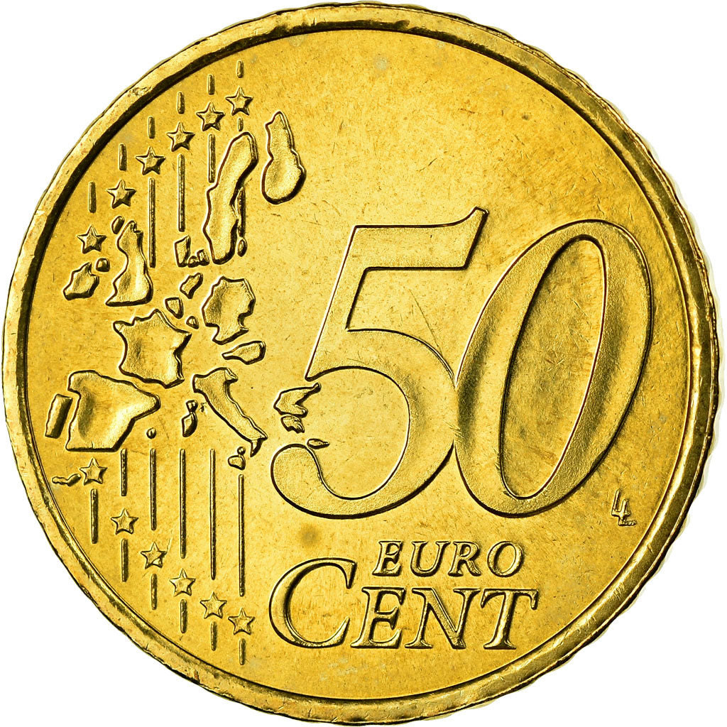 Netherlands, 50 Euro Cent, 2005, AU(55-58), Brass, KM:239