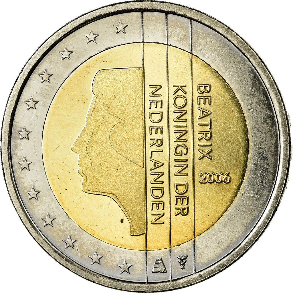 Netherlands, 2 Euro, 2006, MS(63), Bi-Metallic, KM:241