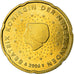 Netherlands, 20 Euro Cent, 2006, MS(63), Brass, KM:238