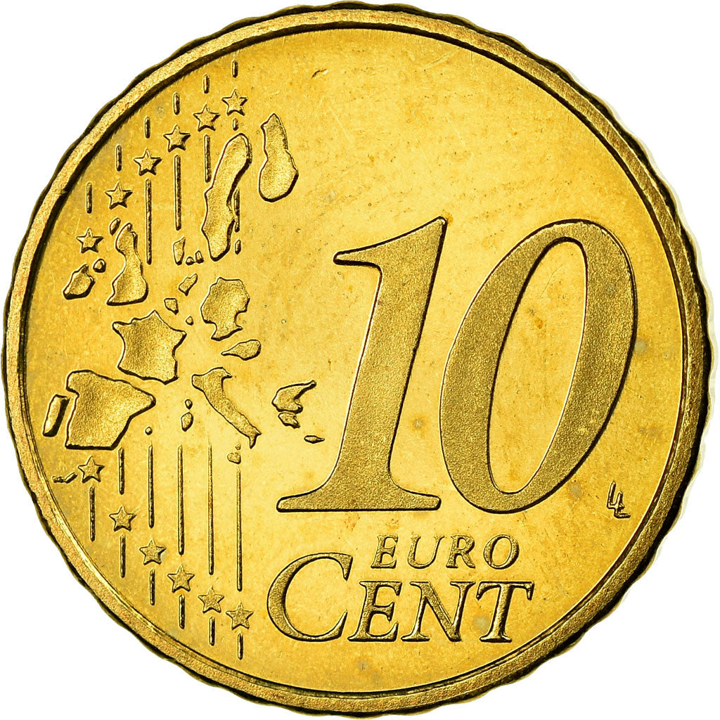 Niederlande, 10 Euro Cent, 2006, VZ, Messing, KM:237