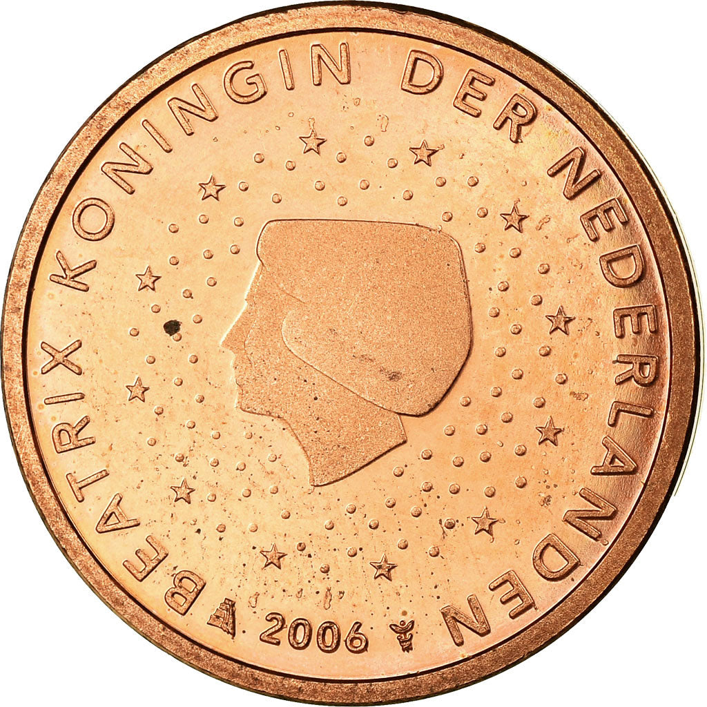 Netherlands, 2 Euro Cent, 2006, AU(55-58), Copper Plated Steel, KM:235