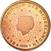 Netherlands, Euro Cent, 2006, AU(55-58), Copper Plated Steel, KM:234