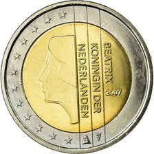Niederlande, 2 Euro, 2007, UNZ, Bi-Metallic, KM:272