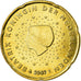 Netherlands, 20 Euro Cent, 2007, MS(63), Brass, KM:269