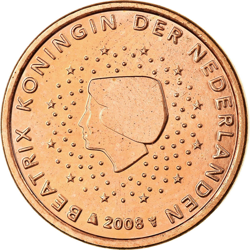 Niederlande, 5 Euro Cent, 2008, UNZ, Copper Plated Steel, KM:236