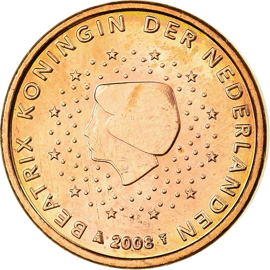 Netherlands, Euro Cent, 2008, AU(55-58), Copper Plated Steel, KM:234