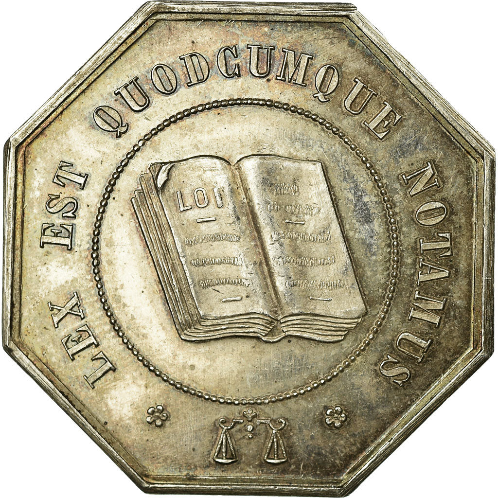 France, Token, Chambre des Notaires de Bar-sur-Aube, AU(55-58), Silver
