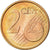 Griechenland, 2 Euro Cent, 2002, SS, Copper Plated Steel, KM:182