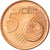 Grécia, 5 Euro Cent, 2003, AU(55-58), Aço Cromado a Cobre, KM:183