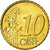 Grécia, 10 Euro Cent, 2004, AU(55-58), Latão, KM:184