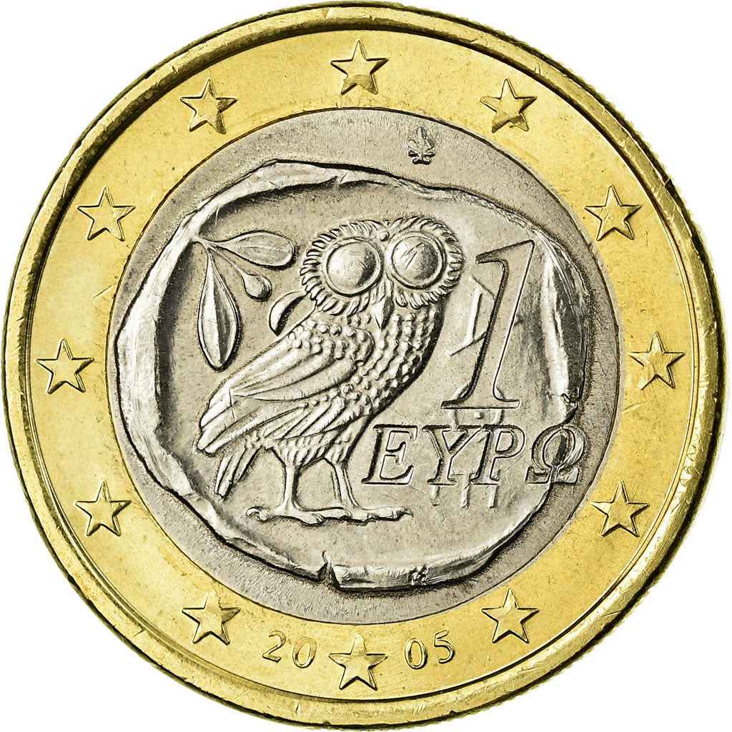Greece, Euro, 2005, AU(55-58), Bi-Metallic, KM:187
