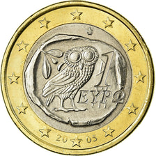 Greece, Euro, 2005, AU(55-58), Bi-Metallic, KM:187