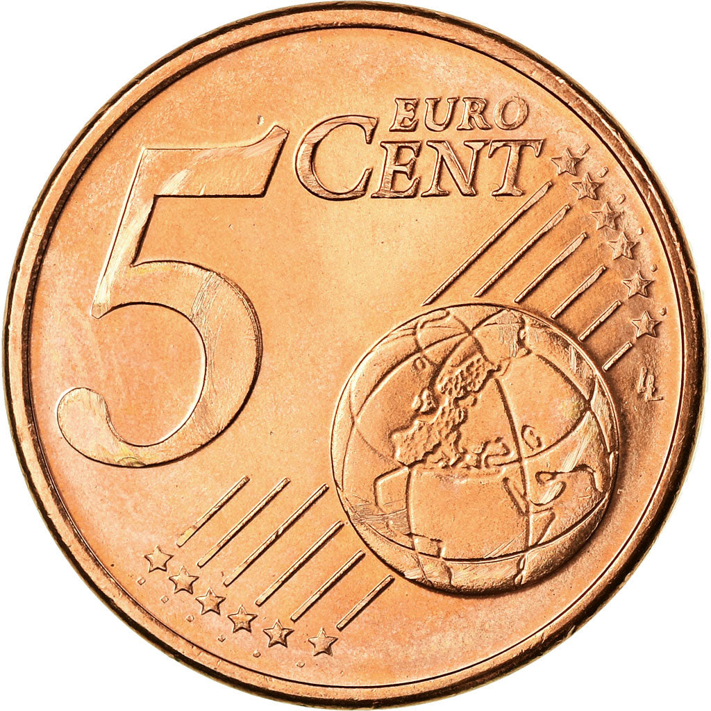 Greece, 5 Euro Cent, 2005, AU(55-58), Copper Plated Steel, KM:183