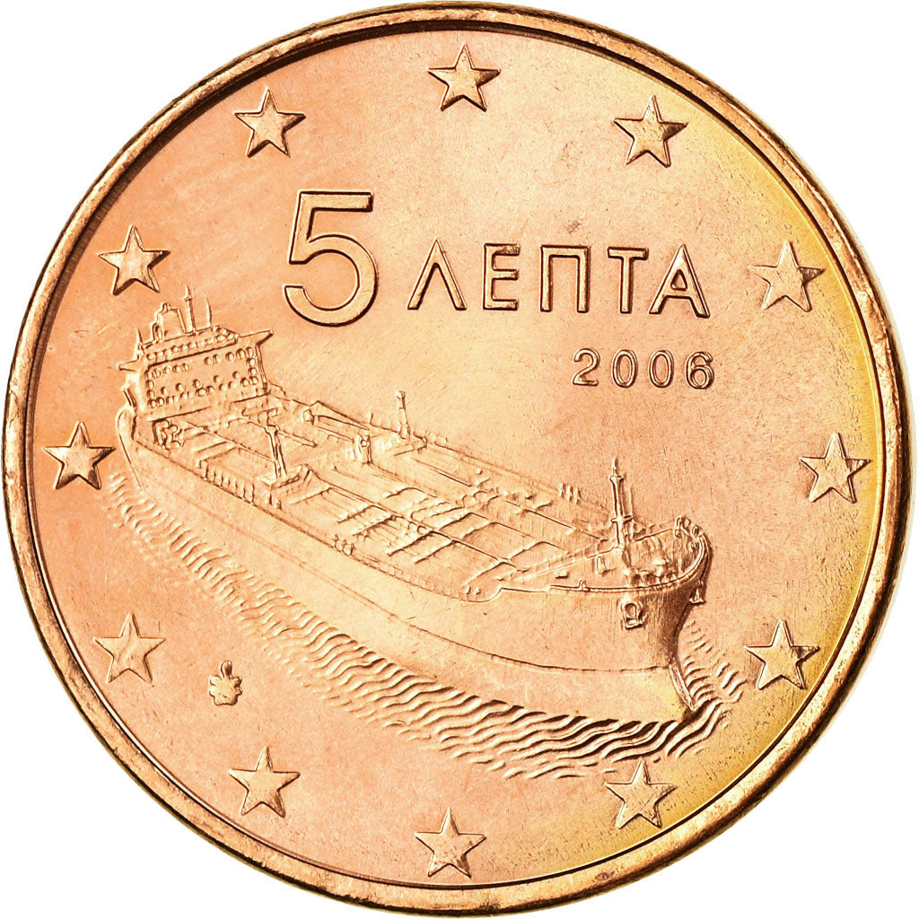 Grèce, 5 Euro Cent, 2006, SUP, Copper Plated Steel, KM:183