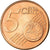 Grecia, 5 Euro Cent, 2006, EBC, Cobre chapado en acero, KM:183