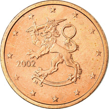 Finland, 2 Euro Cent, 2002, AU(55-58), Copper Plated Steel, KM:99