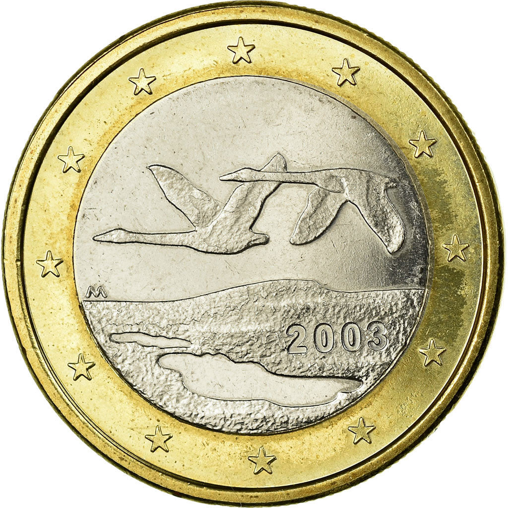 Finland, Euro, 2003, AU(55-58), Bi-Metallic, KM:104