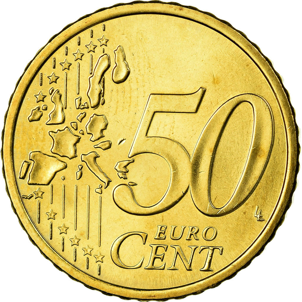 Finland, 50 Euro Cent, 2003, AU(55-58), Brass, KM:103