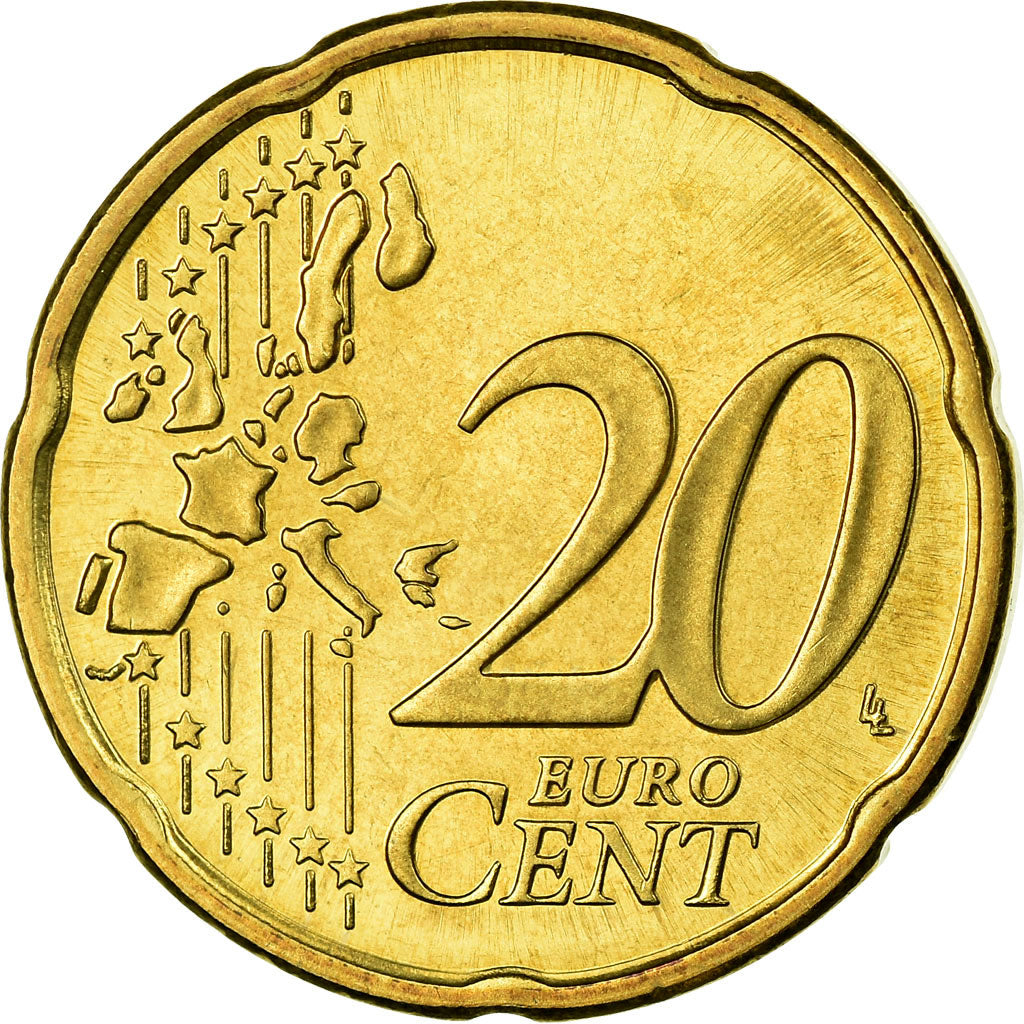 Finland, 20 Euro Cent, 2003, AU(55-58), Brass, KM:102