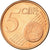 Finlandia, 5 Euro Cent, 2003, EBC, Cobre chapado en acero, KM:100