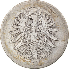Coin, GERMANY - EMPIRE, Wilhelm I, Mark, 1875, Frankfurt, VF(20-25), Silver