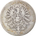 Coin, GERMANY - EMPIRE, Wilhelm I, Mark, 1875, Frankfurt, VF(20-25), Silver