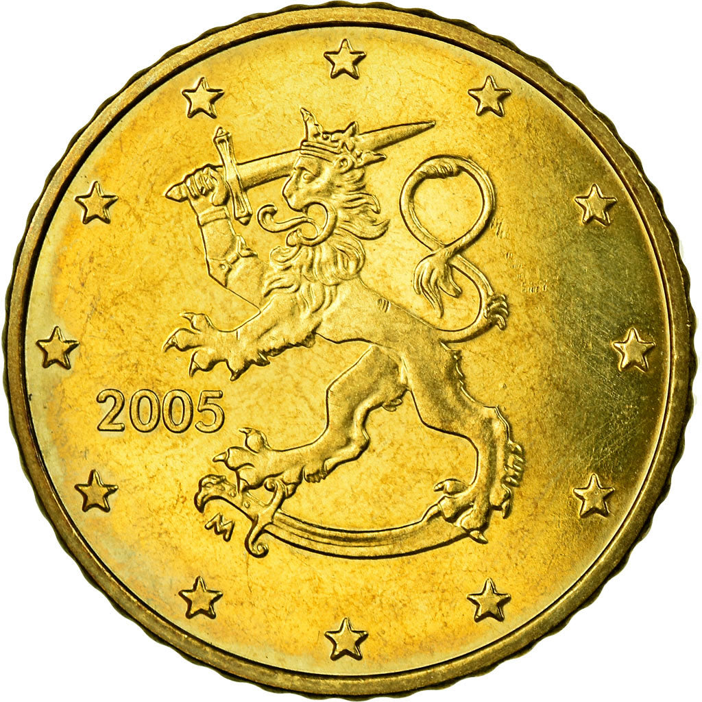 Finland, 50 Euro Cent, 2005, AU(55-58), Brass, KM:103