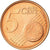 Finlandia, 5 Euro Cent, 2005, EBC, Cobre chapado en acero, KM:100