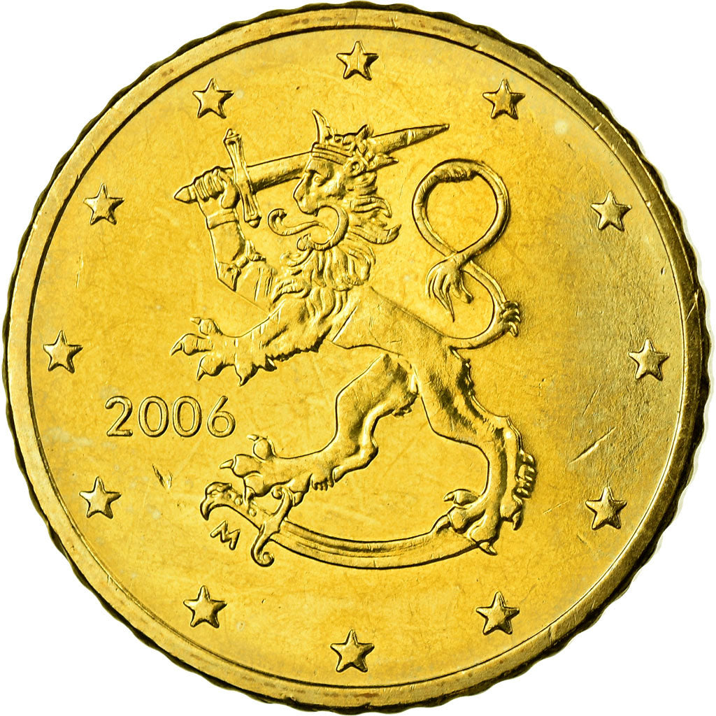 Finland, 50 Euro Cent, 2006, AU(55-58), Brass, KM:103