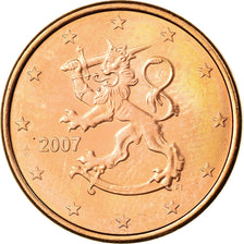 Finland, 5 Euro Cent, 2007, AU(55-58), Copper Plated Steel, KM:100