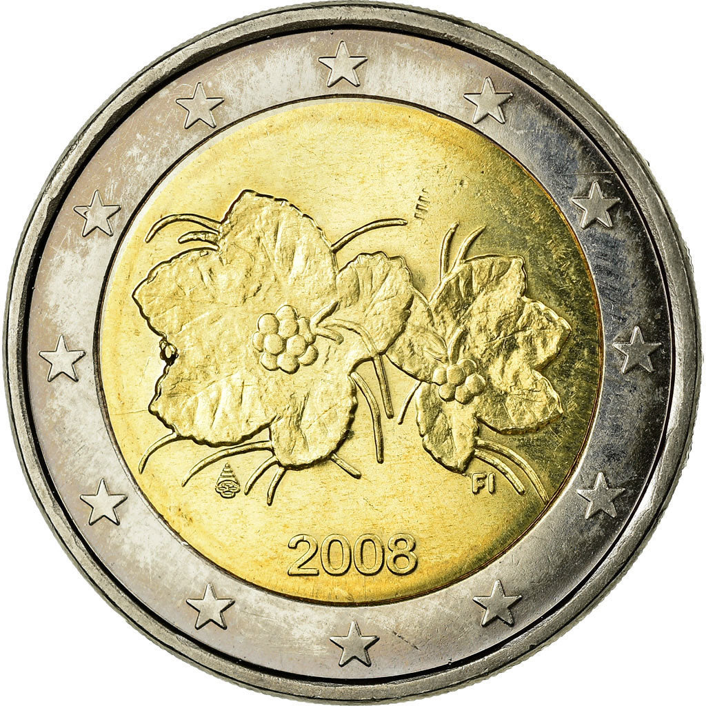 Finland, 2 Euro, 2008, AU(55-58), Bi-Metallic, KM:130