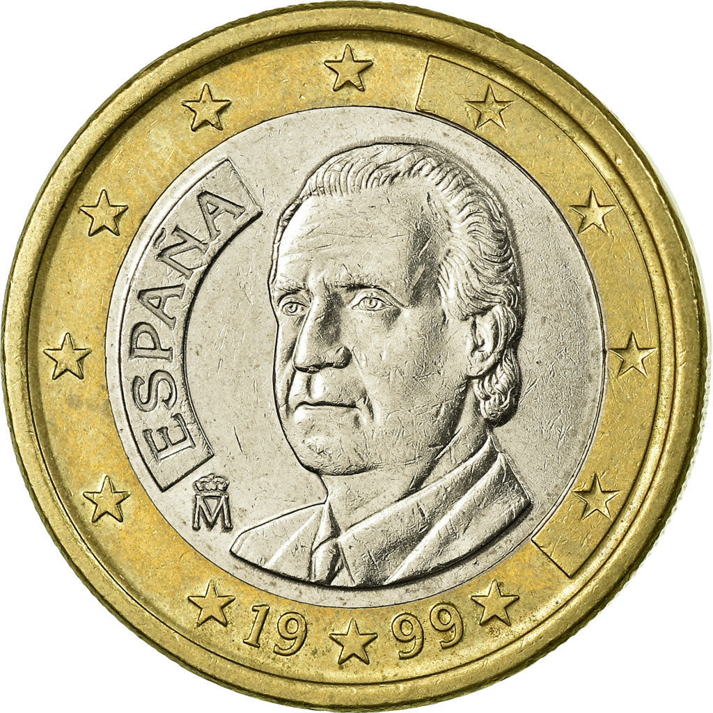 Spain, Euro, 1999, EF(40-45), Bi-Metallic, KM:1046