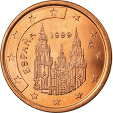 Spain, 5 Euro Cent, 1999, EF(40-45), Copper Plated Steel, KM:1042