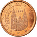 Spain, 5 Euro Cent, 1999, EF(40-45), Copper Plated Steel, KM:1042
