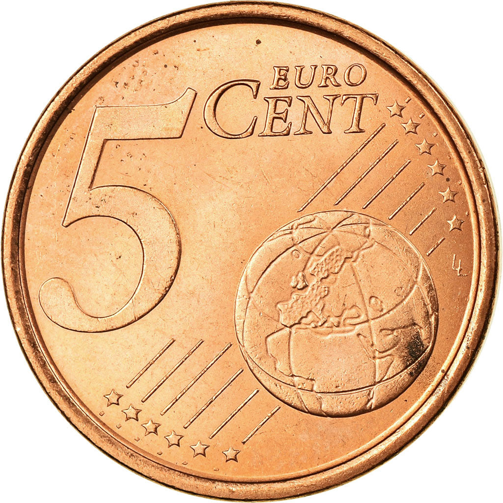 Spanje, 5 Euro Cent, 2000, ZF, Copper Plated Steel, KM:1042