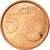 España, 5 Euro Cent, 2000, MBC, Cobre chapado en acero, KM:1042