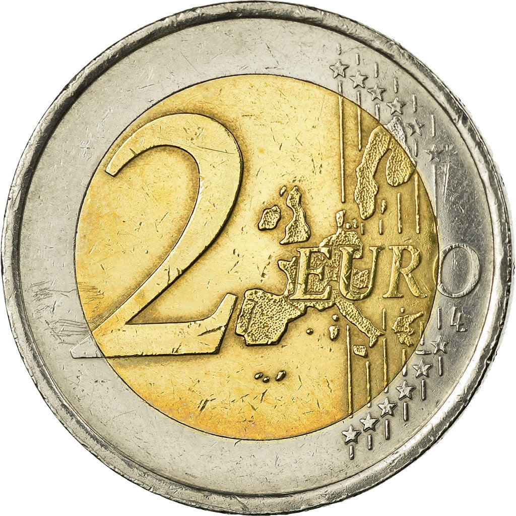 Spagna, 2 Euro, 2001, BB, Bi-metallico, KM:1047