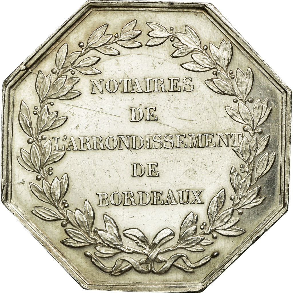 France, Token, Notary, AU(50-53), Silver, Lerouge:59