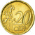 Spain, 20 Euro Cent, 2001, EF(40-45), Brass, KM:1044