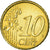 Espanha, 10 Euro Cent, 2001, EF(40-45), Latão, KM:1043