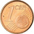 España, Euro Cent, 2001, MBC, Cobre chapado en acero, KM:1040