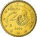 Spanien, 10 Euro Cent, 2002, SS, Messing, KM:1043