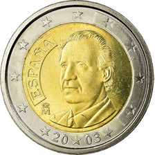 Spain, 2 Euro, 2003, EF(40-45), Bi-Metallic, KM:1047