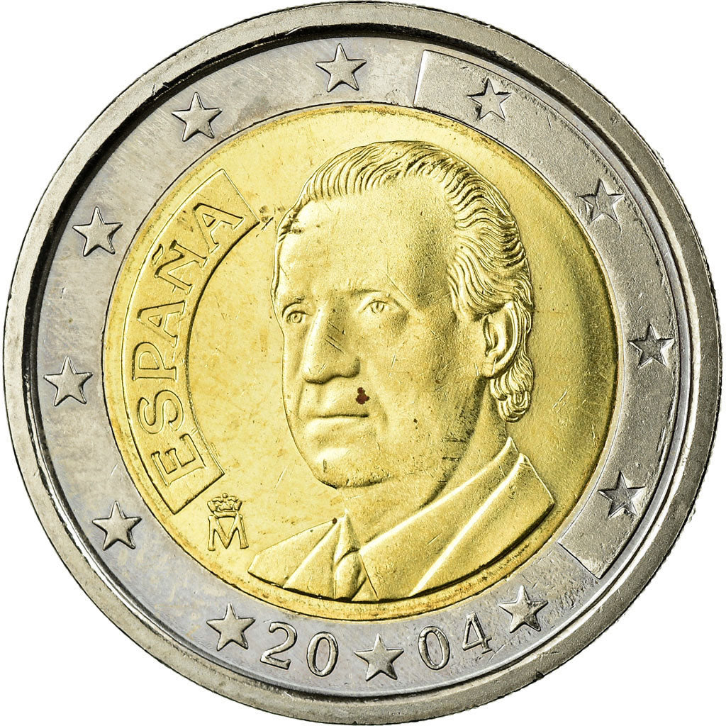 Spain, 2 Euro, 2004, AU(55-58), Bi-Metallic, KM:1047