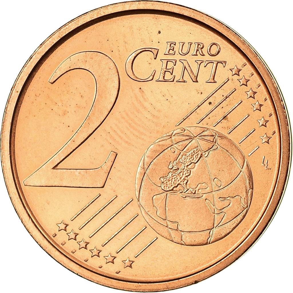 Spagna, 2 Euro Cent, 2004, SPL-, Acciaio placcato rame, KM:1041