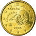 Spagna, 50 Euro Cent, 2005, SPL-, Ottone, KM:1045