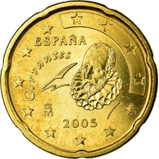 Spagna, 20 Euro Cent, 2005, BB, Ottone, KM:1044