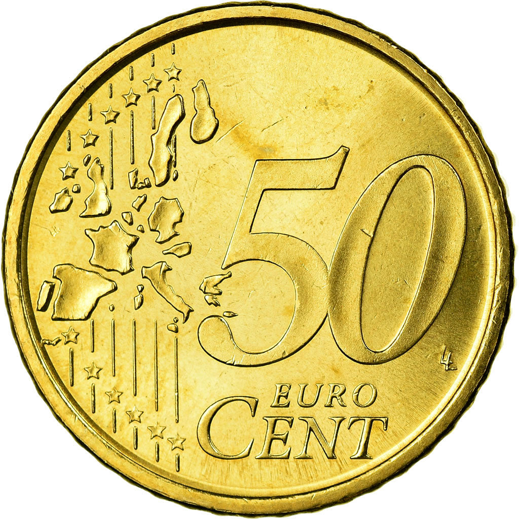Spain, 50 Euro Cent, 2006, AU(55-58), Brass, KM:1045