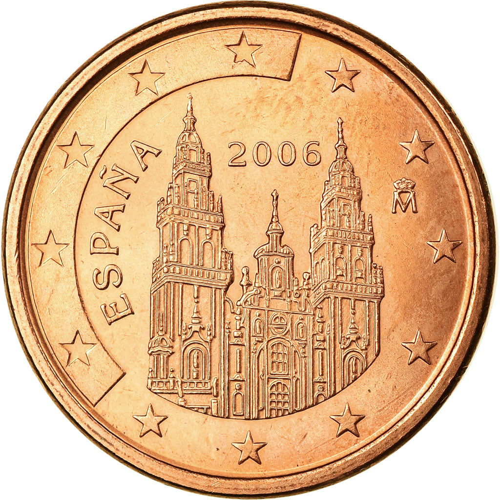 Spanje, 5 Euro Cent, 2006, PR, Copper Plated Steel, KM:1042